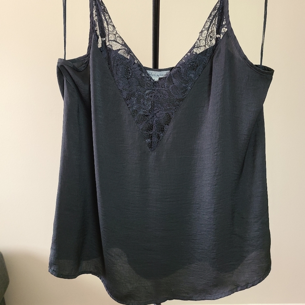 Black lace tank top